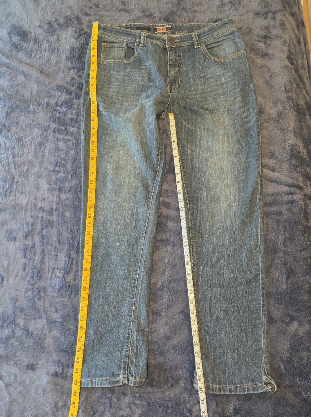 Men's Blue Denim Jeans New York Original Denim Co GS-115 38x32